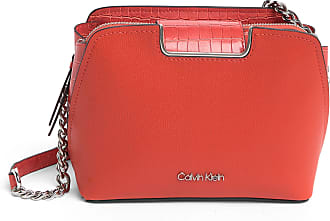 Calvin Klein, Bags, Calvin Klein Monogram Logo Womens Crossbody Bag Beige  Orange