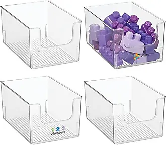  mDesign Plastic Open Front Dip Bin for Bathroom