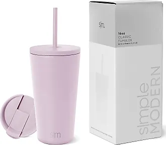 Simple Modern Insulated Tumbler with Lid and Straw, Iced Coffee Cup  Reusable Stainless Steel Water Bottle Travel Mug, Gifts for Women Men Her  Him, Classic Collection, 20oz