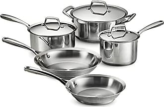 Tramontina 80116/249DS Gourmet Stainless Steel Induction-Ready Tri-Ply Clad  12-Piece Cookware Set, NSF-Certified, Made in Brazil