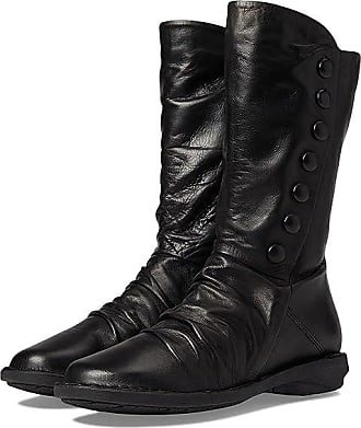 Miz Mooz Lore Leather Pull On Knee-high Boots in Black