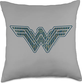 Multicolor Wonder Woman Christmas Sweater Throw Pillow 18x18 