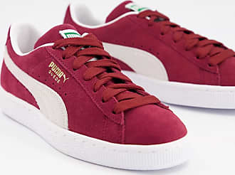 puma red white shoes