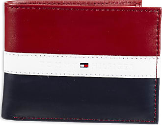 Mens Accessories Wallets and cardholders Blue Save 35% for Men Tommy Hilfiger Mens Genuine Leather Slim Passcase Wallet in Navy 