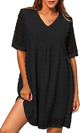 Ghazzi Women Scoop Neck Sleeveless Tank Tops Ladies Print Loose Summer Tunic Blouse A-Line Mini Dress 