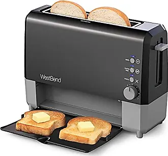West Bend 77224 QuikServe Slide Through Wide-Slot Toaster with Cool