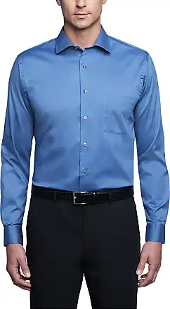  Van Heusen Men's Dress Shirt Regular Fit Non Iron Solid, Blue  Mist, 14.5-15 Neck 32-33 Sleeve : Clothing, Shoes & Jewelry