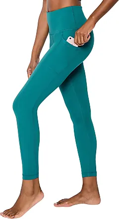 Yogalicious Womens Lux Ultra Soft High Waist Squat Proof Ankle Legging -  Pacific - X Large