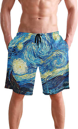 Life Pstore Mens Quick Dry 3D Printed Beach Trunks Board Shorts Casual Summer Swimwear Pants 