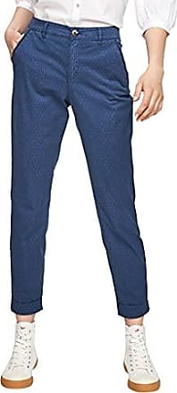 s.Oliver Pantalon taille haute bleu style d\u00e9contract\u00e9 Mode Pantalons Pantalons taille haute 