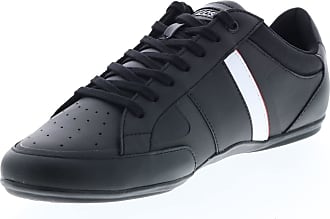 44,5 46,5 47 Black Dark Grey Leather Sneaker Lacoste SHELDON L BC SPM Gr 