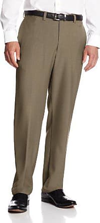 Haggar Mens Big /& Tall Eclo Tonal Plaid Classic-Fit Plain-Front Pant