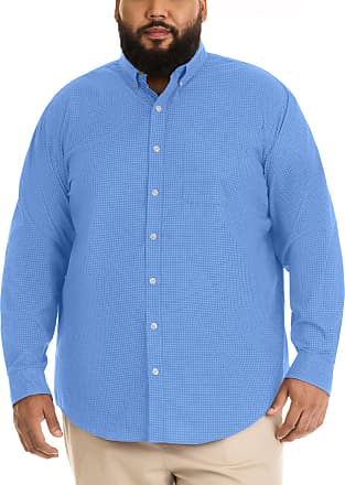Van Heusen Men's Big and Tall Wrinkle Free Long Sleeve Button Down