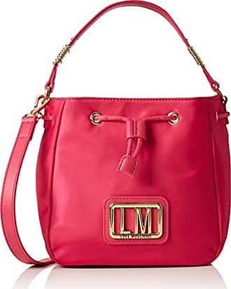 Love Moschino Leder Gesteppte Schultertasche mit Logo in Pink Damen Schultertaschen Love Moschino Schultertaschen 