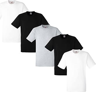 3 White Tall Man XLT 46-48 Inch V-Neck T-Shirts Fruit Of The Loom 117-122 CM