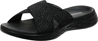 Skechers womens Hyper Slide - Post Exercise - Performance Recovery Slide  Sandal​,Black/White,7 M US : : Clothing, Shoes & Accessories
