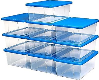 Homz 64 Qt Multipurpose Stackable Storage Bin with Latching Lids