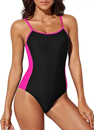 Bsubseach Women's One Piece Swimwear Adjustable Strap Swimsuits Low Back  Bathing Suits Monokinis Black S : : Clothing, Shoes & Accessories