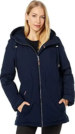 NAUTICA Women's Black Jacket Size Small S Quilted Coat Detachable Hood Warm  NEW