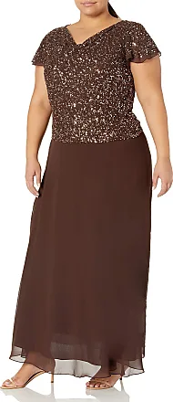 J Kara Beaded Chiffon Dress