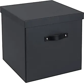 3 Stück Faltbox Schwarz 28 x 28 x 28 cm Aufbewahrungsbox faltbar mit Deckel