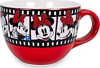 Disney - Mickey & Minnie - Stackable Espresso cups 'red' + saucers (Se