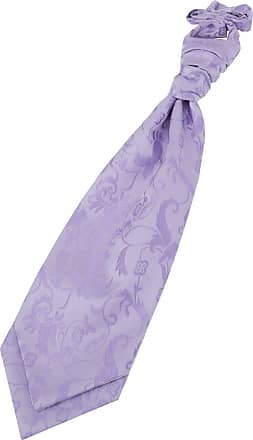 Burgundy Boys Pre-Tied Cravat Woven Swirl Pattern Wedding Necktie by DQT 