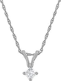 AFFINITY DIAMOND HEART FLAG PENDANT W CHAIN NECKLACE STERLING NEW