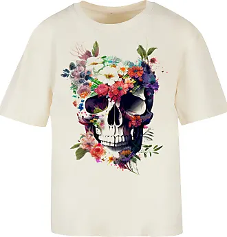 Blumen-Muster bis mit −35% zu T-Shirts Beige: | Shoppe in Stylight