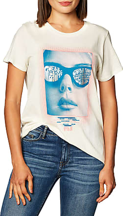Guess Womens Girl Renegade White Graphic Crewneck Tee T-Shirt Top M BHFO 9493