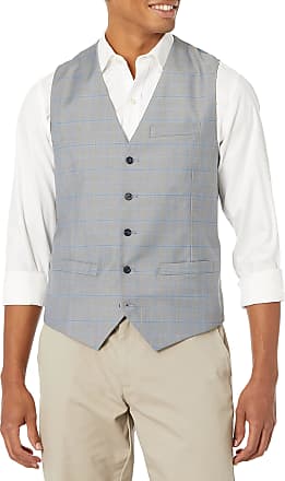 Perry Ellis Mens Slim Fit Stretch Herringbone Suit Vest