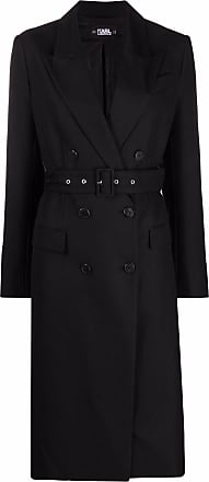 Karl Lagerfeld Paris Womens Classic Tailored Slim Fit Double Breasted Trench Coat