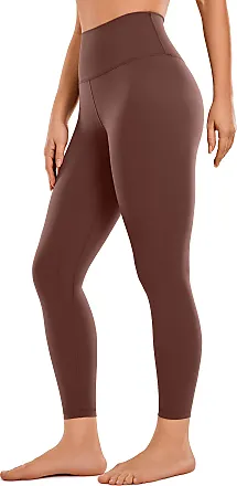 CRZ YOGA Women's Brushed Naked Feeling Yoga Leggings 25 Inches - High Waist  Matte Soft Workout Tights