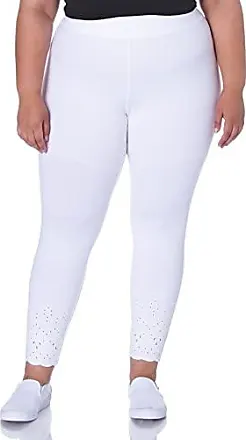 Hue Solid White Leggings Size 2X (Plus) - 63% off