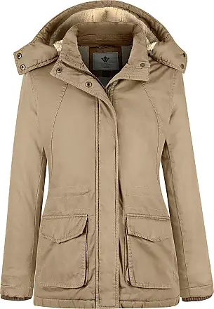 VINCE CAMUTO Womens Beige Pocketed Zip Up Winter Jacket Coat L 