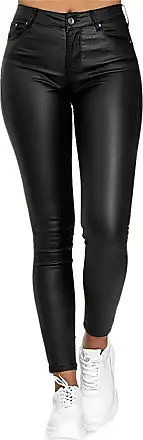Ladies Latex Vinyl Shiny Leggings PVC PU High Waisted Stretch Wet Look  Disco Womens Sexy Butt Lift Trousers,Black,XL : : Everything  Else