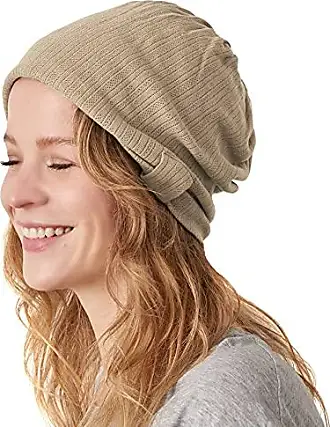 Bonnet Homme Chapeau Femme Ete - Beanie Type Beret Chimio 100% Coton  Crochet pour Peau Sensible Tricot Fait Main Unisexe Beig