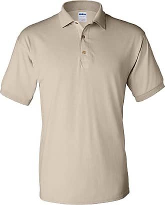 Gildan Adult DryBlend Jersey Short Sleeve Polo Shirt (3XL) (Sand)