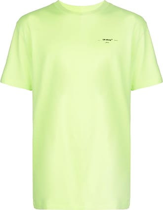 white t shirt with green print