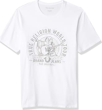 white and silver true religion shirt