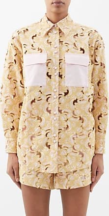 LOUIS VUITTON Women'S Louis Vuitton Broderie Anglaise Monogram Pajama Shirt  In White Linen - White - Size XXL for Women