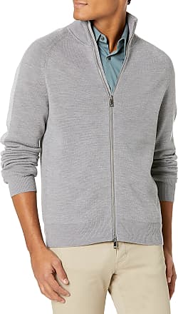 Theory Gray Allons Zip-up Sweater for Men Mens Clothing Sweaters and knitwear Zipped sweaters 