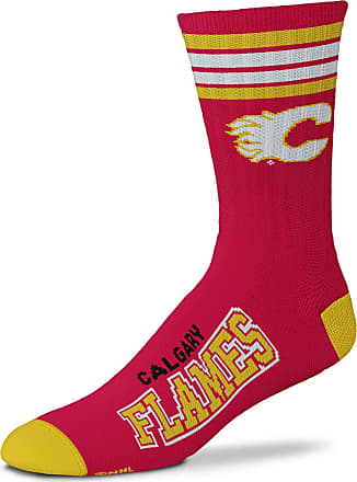 Youth For Bare Feet Calgary Flames 2-Pack Team Quarter-Length Socks