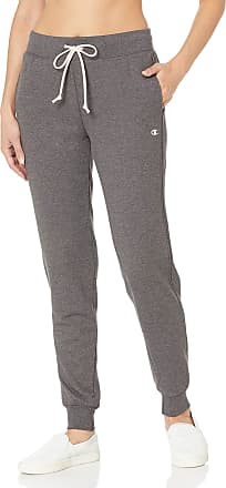 Champion Women French Terry Joggers Pant Athletic Sweatpant White Heather Large
