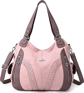 Angel Kiss Handbags for Women Soft PU Leather Large Hobo Bags for Ladies Top Handle Satchel Shoulder Bag Top Handle Satchel 
