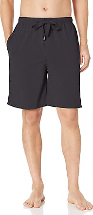 Geoffrey Beene Mens Jersey Knit Lounge Short, Black, Medium