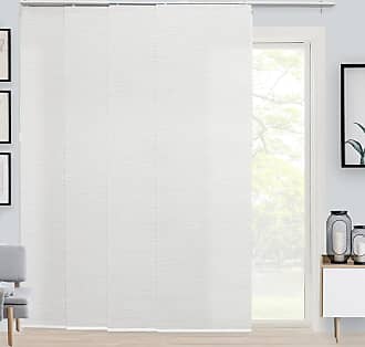 Chicology Room Divider Vertical Patio, Sliding Glass Door Blinds, W:46-86 x H: Up to-96 inches, Porcelain (Light Filtering)