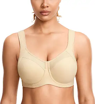 SYROKAN Women's Max Control Solid High Impact Plus Size Underwire