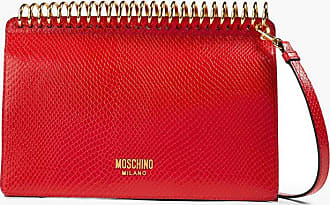Totes bags Moschino - Red glittered suede tote - 746480082115