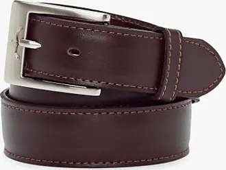 ESPOFY Women's Belt Genuine Leather Belt with Single Prong Alloy Buckle Red Black Brown